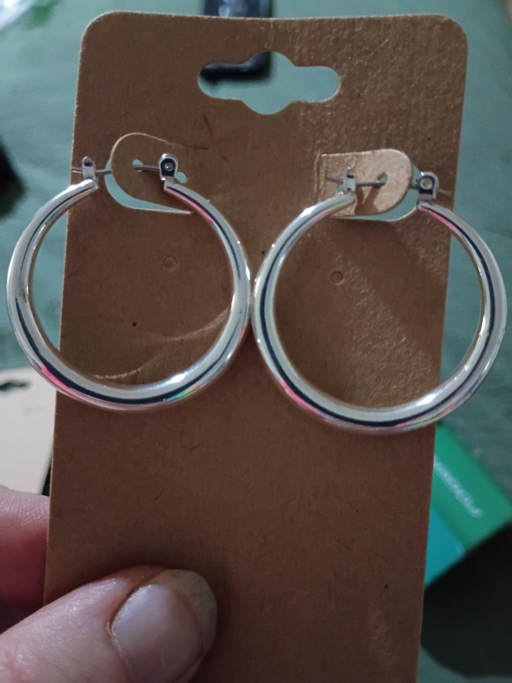 Classic Silver Hoop Earrings - Women's Jewelry